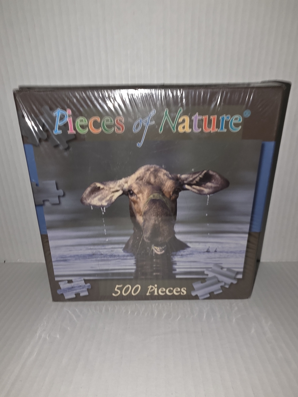 NIB Pieces Of Nature 500-Piece Puzzle - Moose in Water